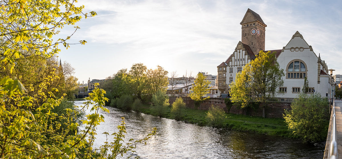 Floden Enz i Pforzheim.