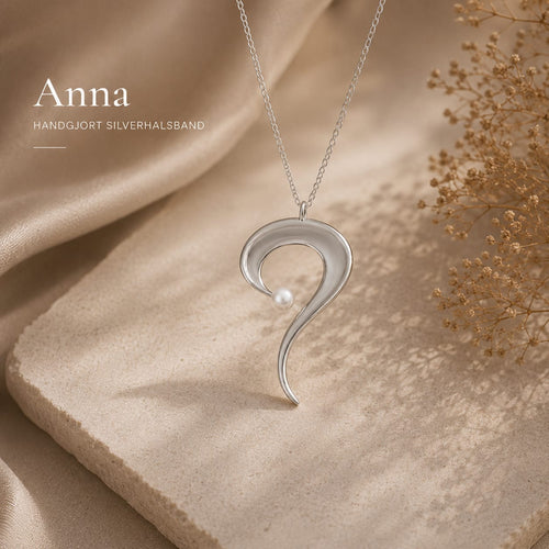 Anna - Handgjort silverhalsband - Skelin Silver