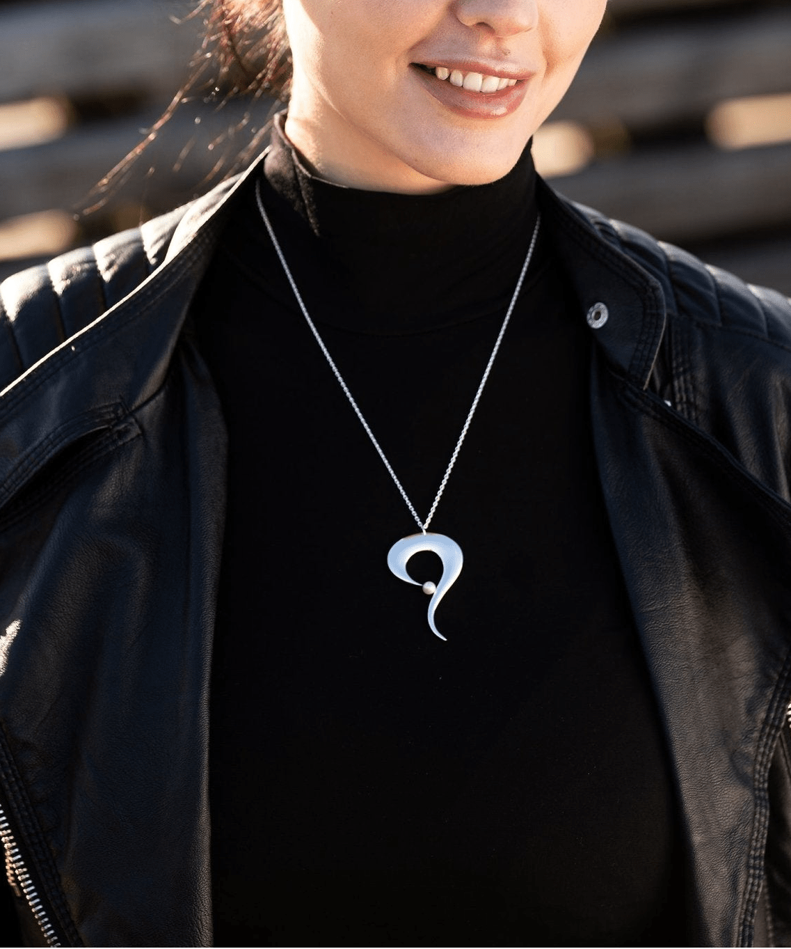 Anna - Handgjort silverhalsband - Skelin Silver