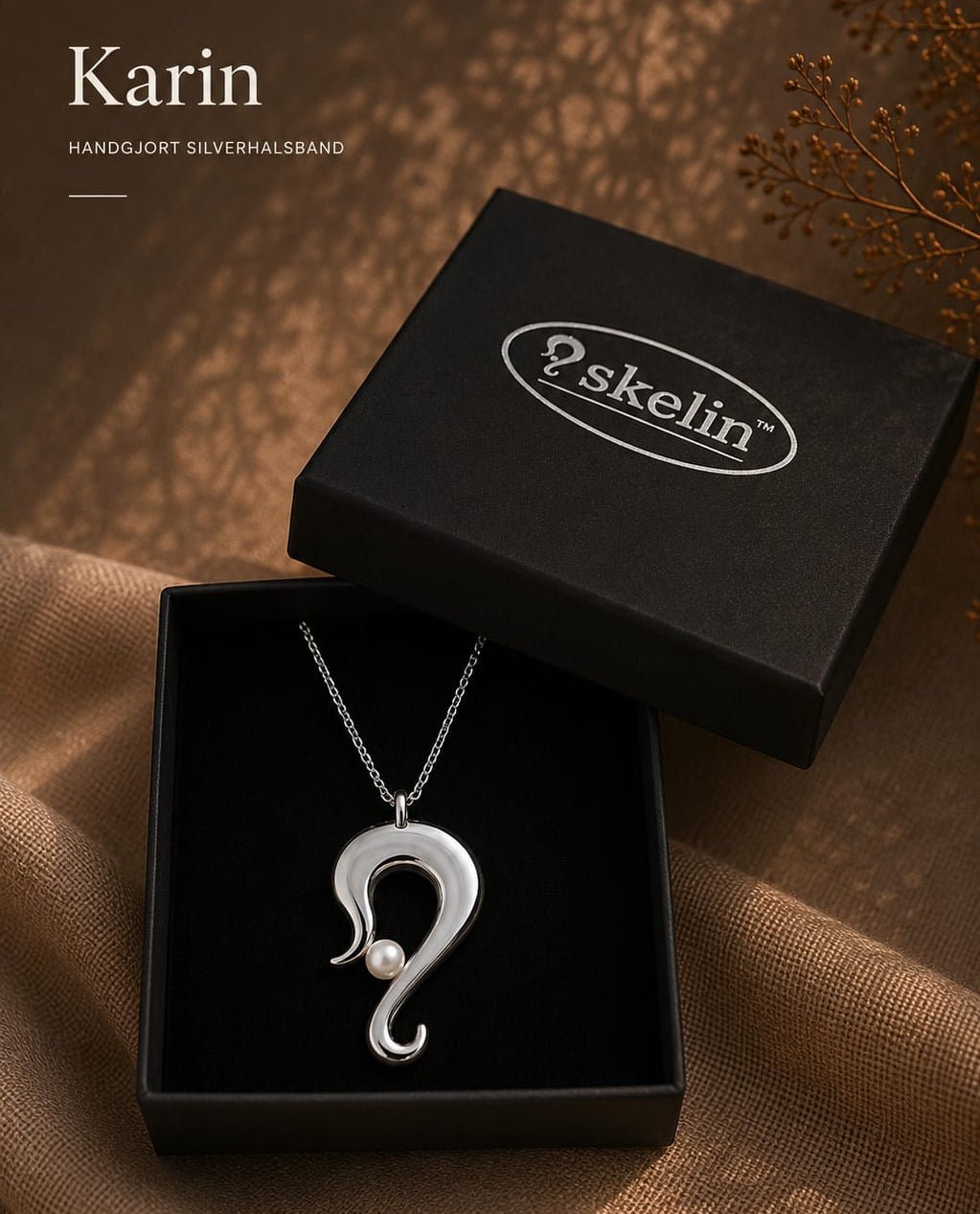 Karin - Handgjort silverhalsband - Skelin Silver