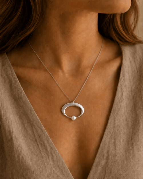Maria - Handgjort silverhalsband - Skelin Silver